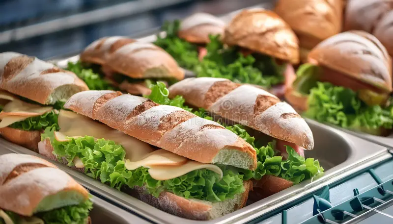 A catering spread from Steve's